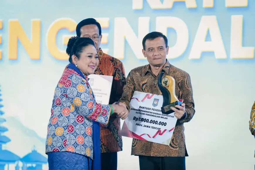 Pemprov Jateng Masuk Daerah Terbaik Pengendalian Inflasi pada Apresiasi Regional Jawa-Bali 2026