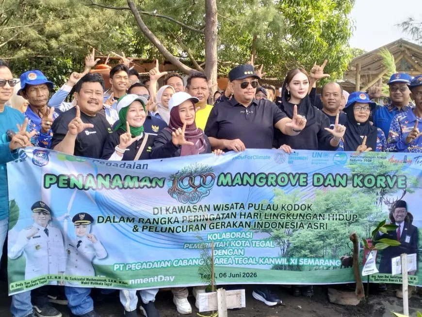 Pegadaian Kanwil XI Semarang menyalurkan 1.000 mangrove dan 500 tanaman urban farming untuk mendukung penghijauan Kota Tegal.