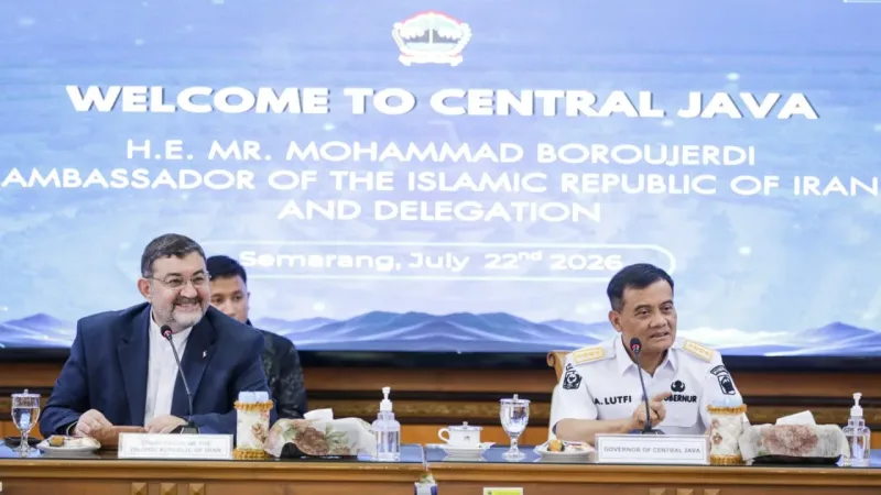 Terima Dubes Iran, Luthfi Ucapkan Duka Cita Wafatnya Khamenei