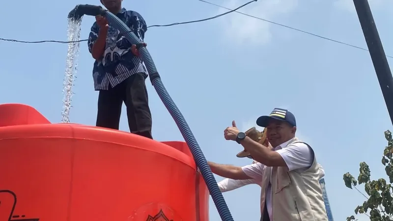 USM Bantu Toren dan Air Bersih untuk Warga Ngrombo Sragen yang Dilanda Kekeringan