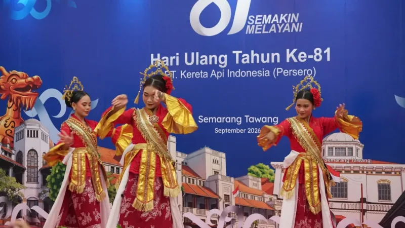 HUT ke-81 KAI, Stasiun Tawang Semarang Hadirkan Expo UMKM dan Pentas Budaya