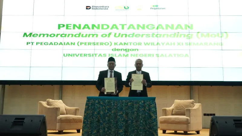 MoU PT Pegadaian (Persero) Kanwil XI Semarang dan UIN Salatiga Dorong Literasi Keuangan Mahasiswa