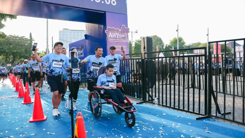 AHY Run Semarang 2026 Gaet 5.500 Pelari, Perkuat Sport Tourism di Jawa Tengah