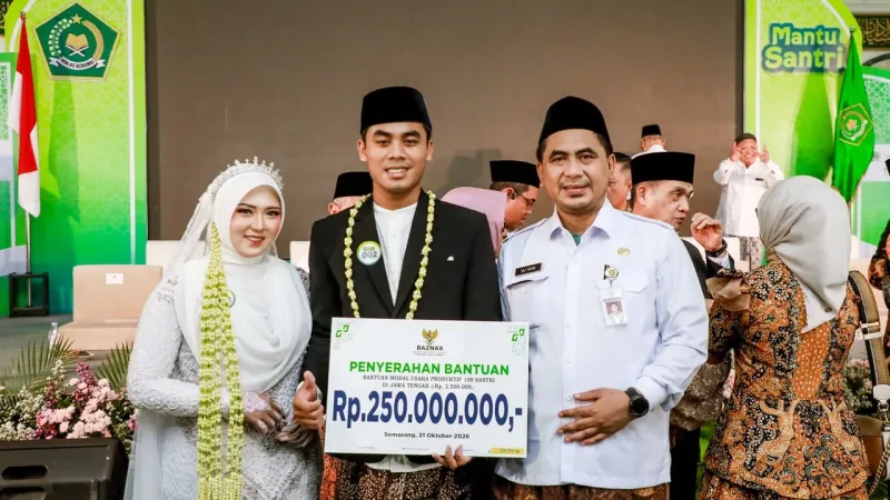 62 Pasangan di Jateng Ikuti Nikah Gratis, Dapat Modal Usaha dan Fasilitas Bulan Madu
