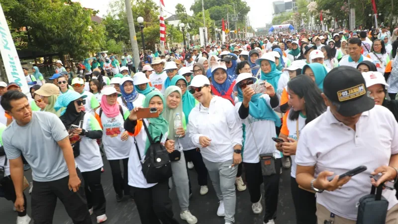 Agustina Wilujeng Ajak Warga Semarang Hidup Sehat Lewat Mlaku Bareng 2026
