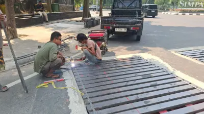 DPU Jelaskan Penanganan Grill Jl Pahlawan, Grating Baru Tiba 20 Juli