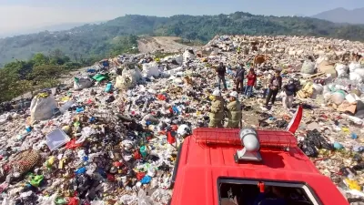 Kondisi TPA Jatibarang yang menjadi salah satu lokasi proyek Pengelolaan Sampah menjadi Energi Listrik (PSEL) nasional dari pemerintah pusat.