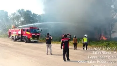 Lahan Kosong Milik Sido Muncul di Tembalang Ludes Terbakar