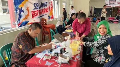 Mahasiswa KKN USM Ajak Warga Trimulyo Donor Darah dan Cek Kesehatan Gratis