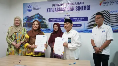 Bank Jateng Syariah dan PDAM Semarang Hadirkan Program Sambungan Air Murah
