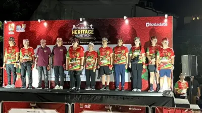 Ady Setiawan Dampingi Wali Kota, PDAM Tirta Moedal Dukung Semarang Heritage Night Run 2026