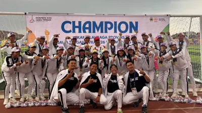 Kota Semarang Raih Juara Umum Drumband Porprov Jateng 2026 dengan Koleksi Empat Emas