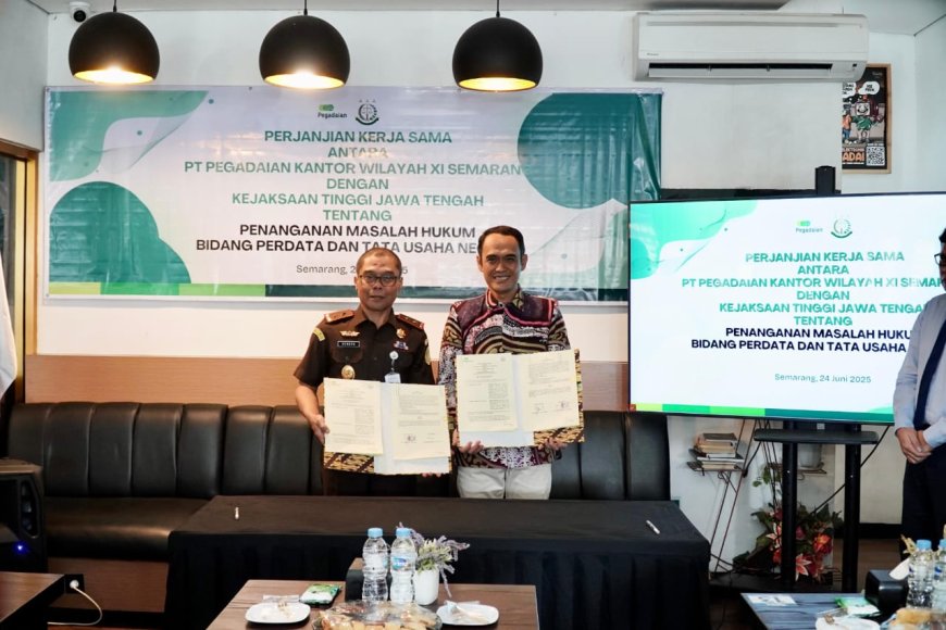 Pegadaian Kanwil XI Semarang dan Kejati Jateng Jalin Sinergi untuk Penguatan Hukum dan Tata Kelola Perusahaan