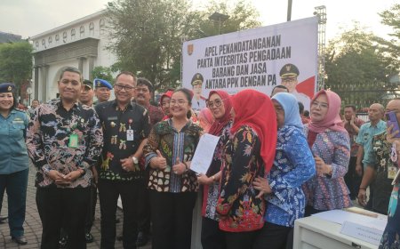 Pemkot Semarang Tindak Lanjuti Rekomendasi KPK, Seluruh PPKom dan PA Teken Pakta Integritas Pengadaan