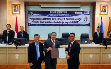 Dosen USM Raih Gelar Doktor dengan Riset Metode Baru Evaluasi Keberlanjutan UMKM