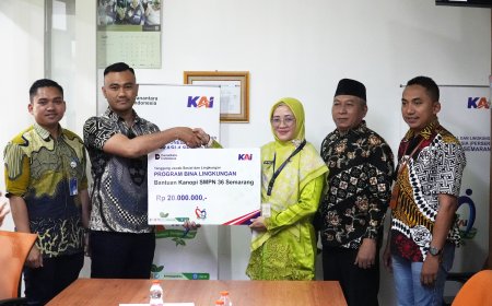 KAI Daop 4 Semarang Salurkan Bantuan TJSL Rp78 Juta untuk Pendidikan dan Keagamaan