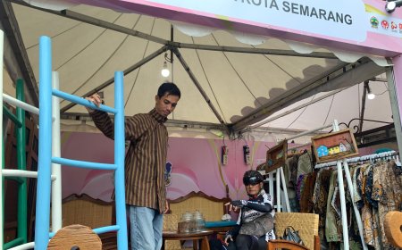 Furniture Upcycle Dekranasda Kota Semarang Ramaikan Pameran HUT ke-80 Jawa Tengah