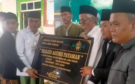 Masjid Agung Payaman Magelang Ditetapkan sebagai Masjid Bersejarah oleh LTM NU Jateng
