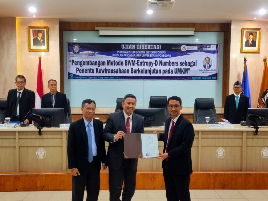 Dosen USM Raih Gelar Doktor dengan Riset Metode Baru Evaluasi Keberlanjutan UMKM