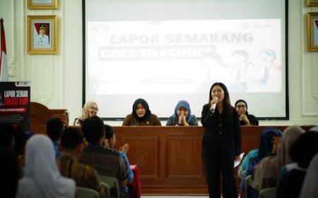 Pemkot Semarang Kenalkan Layanan Aduan dan Darurat Lewat Program Lapor Semarang Goes to School