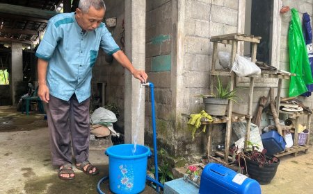 SPAM Pemprov Jateng Bantu 600 KK di Wonosobo, Air Bersih Kini Mengalir ke Rumah Warga