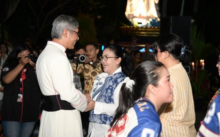 Perayaan HUT Paroki Santa Maria Fatima, Agustina Sampaikan Pesan Kebersamaan