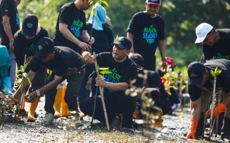 Ahmad Luthfi Pimpin Penanaman Jutaan Mangrove, Jawa Tengah Catat Rekor MURI