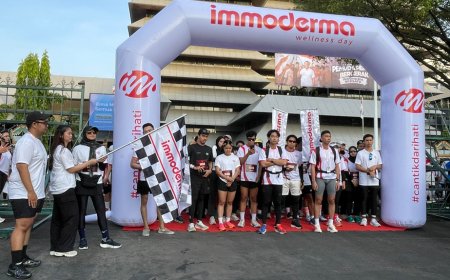 Immoderma Wellness Day Catat 1.000 Peserta Fun Run 5K di Empat Kota