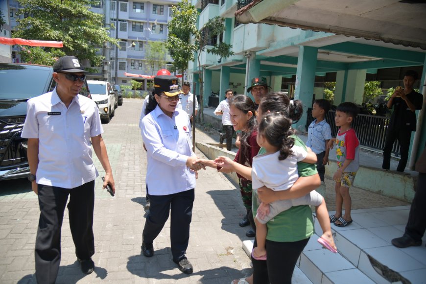 Wali Kota Semarang Agustina Wilujeng Tinjau Rusunawa Karangroto, Warga Sampaikan Keluhan