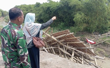 Jembatan Darurat di Meteseh Hanyut, Pemkot Semarang Tunggu Kajian