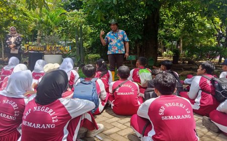 Siswa SMPN 12 Kota Semarang Ikuti Outing Class Peduli Lingkungan di DLH