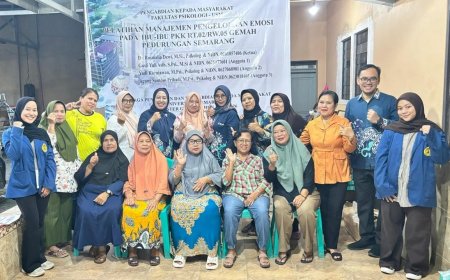 Tim PkM Fakultas Psikologi USM Latih Ibu PKK Gemah Kelola Emosi dan Stres