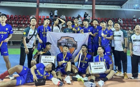 USM Raih Gelar Juara Porsimaptar XXV, Voli Putra Sapu Bersih Penghargaan