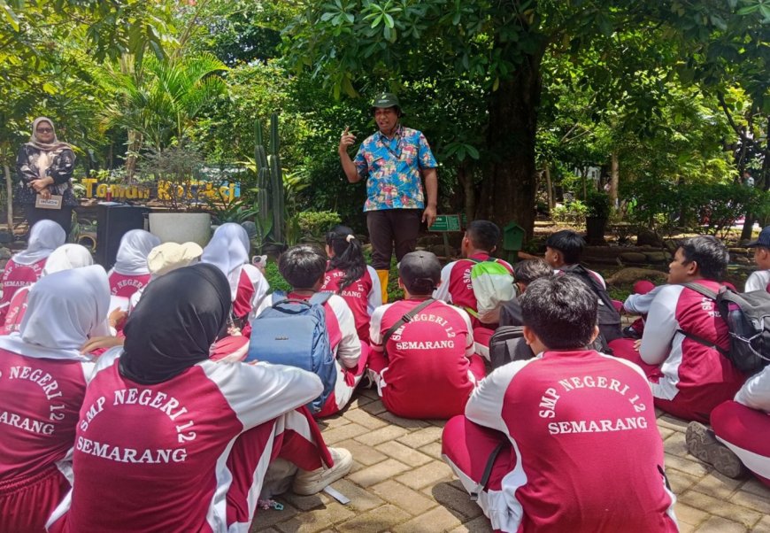 Siswa SMPN 12 Kota Semarang Ikuti Outing Class Peduli Lingkungan di DLH