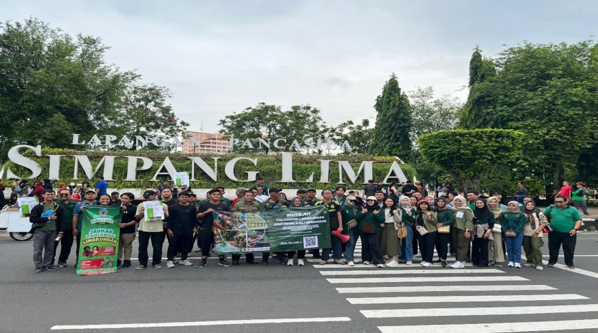 Serdadu Kalijaga dan DLH Semarang Gelar Kampanye Lingkungan di CFD Simpang Lima