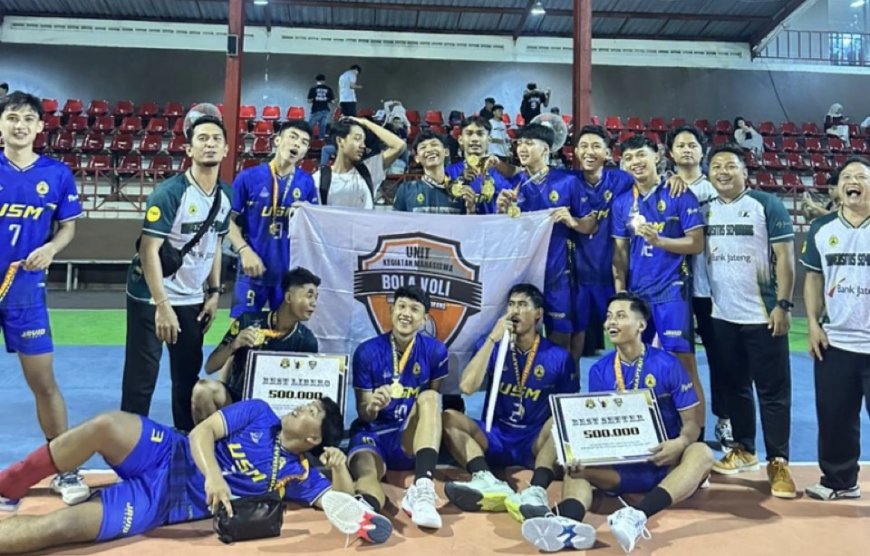 USM Raih Gelar Juara Porsimaptar XXV, Voli Putra Sapu Bersih Penghargaan