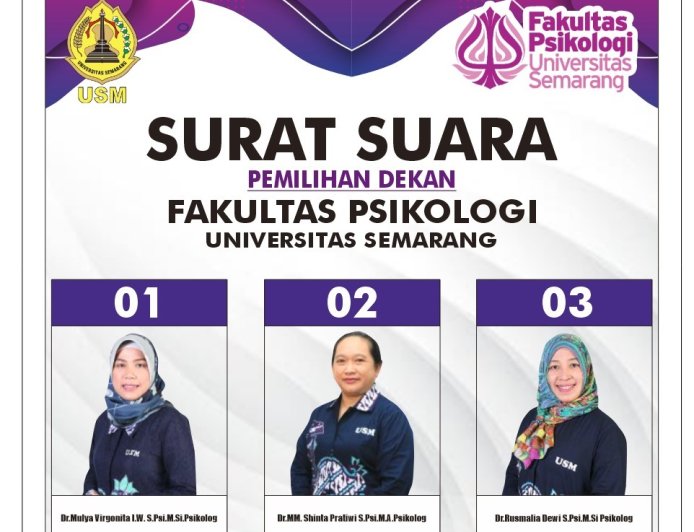 Fakultas Psikologi USM Gelar Penyaringan Calon Dekan Periode 2026–2029
