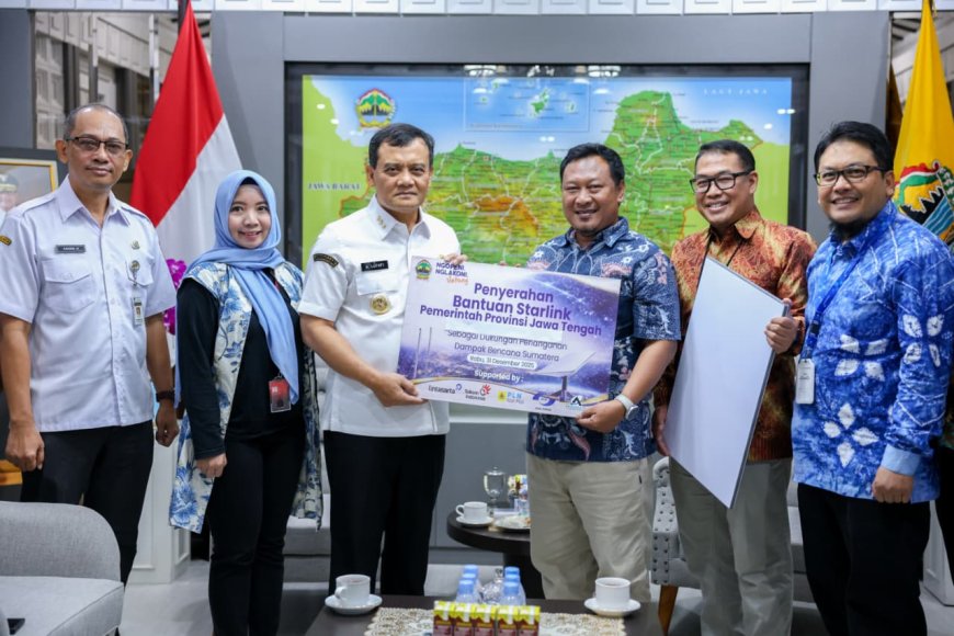 Pemprov Jateng Kirim 8 Perangkat Starlink ke Aceh untuk Komunikasi Bencana
