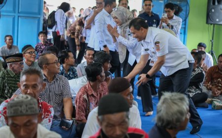 Ahmad Luthfi Temui Warga Transmigran Jawa Tengah di Desa Bagelen Lampung