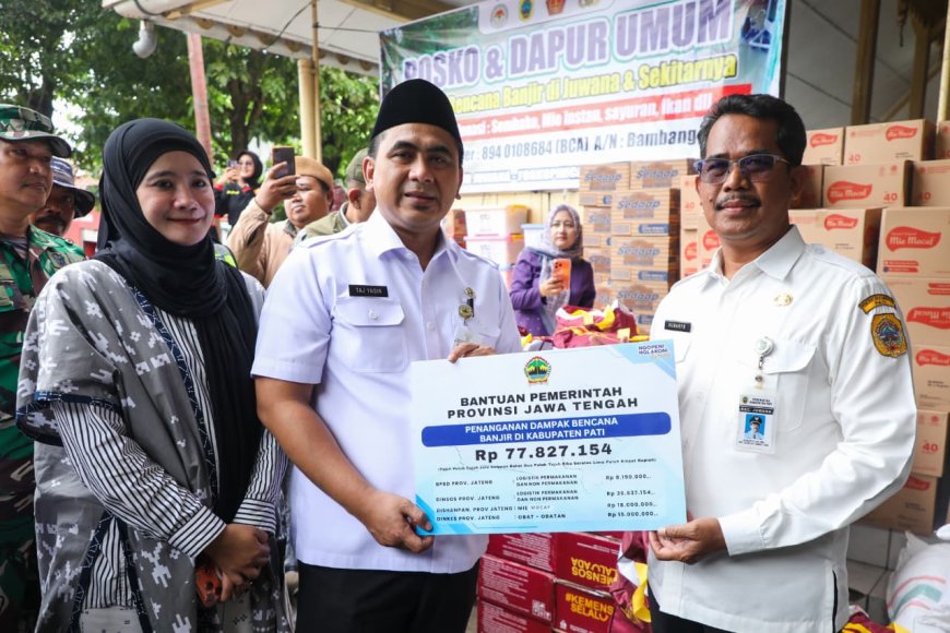 Pemprov Jateng Tetap Fokus Tangani Banjir Pati, Gus Yasin Turun Langsung ke Lokasi