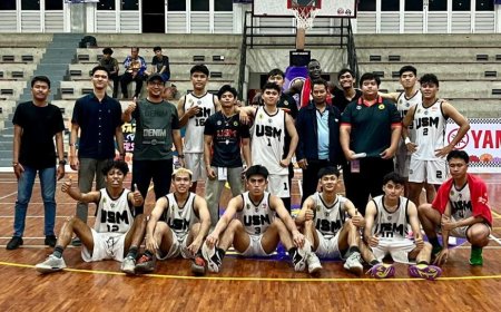 Laga Perdana, Tim Basket Putra USM Menang atas Tim Udinus