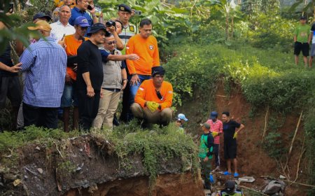 Gubernur Targetkan Penanganan Longsor Ungaran Timur Rampung Sepekan