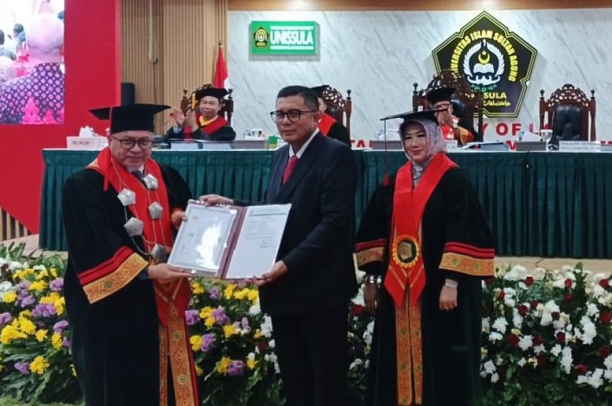 Mohammad Saleh Raih Doktor Ilmu Hukum Unissula dengan IPK 4,00, Soroti Keadilan Ekologis dalam PSN