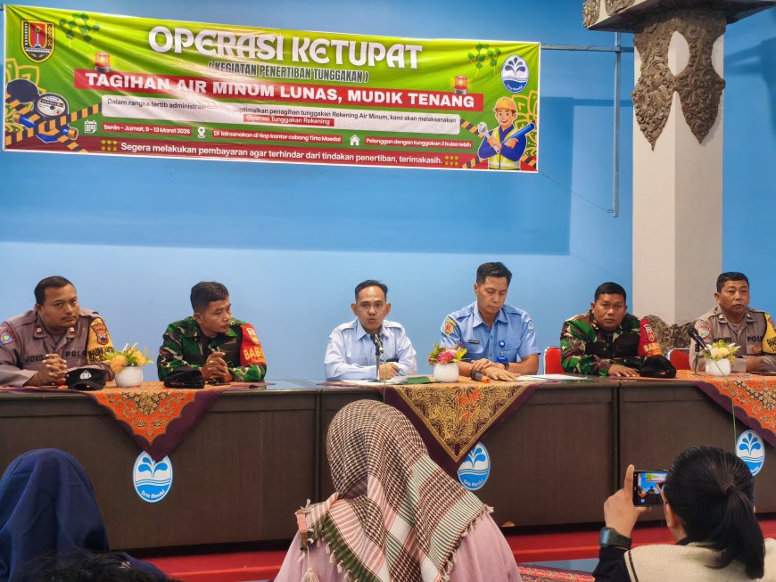 PDAM Tirta Moedal Tertibkan 14 Ribu Pelanggan Menunggak Lewat Operasi Ketupat