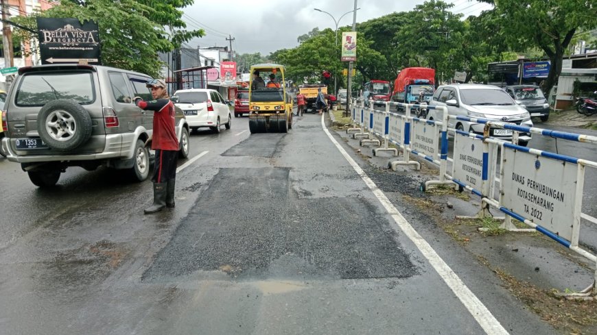 Jelang Mudik Lebaran, 97 Persen Jalan Kota Semarang Dipastikan Mantap