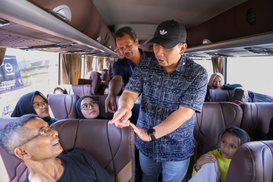 Taj Yasin Berangkatkan 1.142 Pemudik dari Bandung dalam Program Mudik Gratis Jateng 2026
