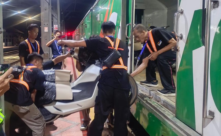 3.354 Motor Diangkut lewat Program Motis Lebaran 2026 di Daop 4 Semarang