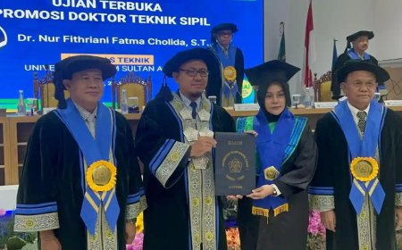 Dosen Teknik Sipil USM Raih Gelar Doktor Usai Teliti Beton SCC Berserat Baja