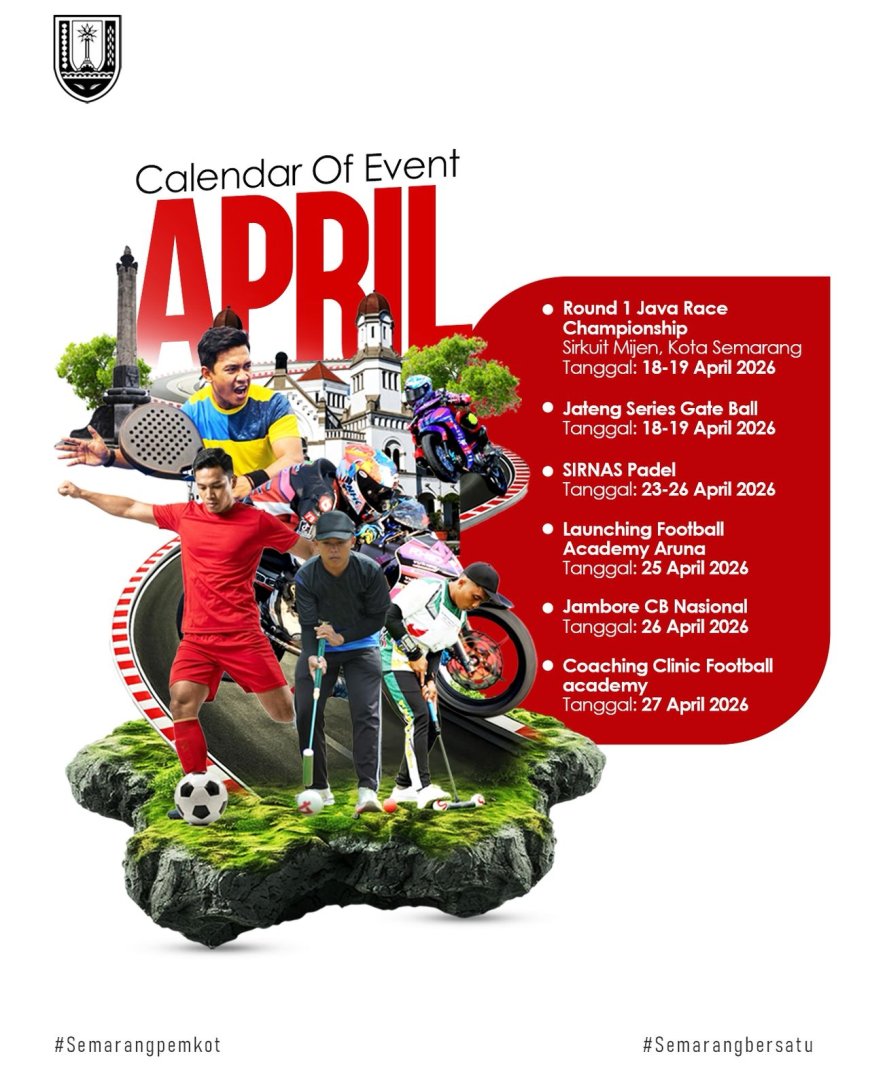 Semarang Tuan Rumah Deretan Event Olahraga Nasional Sepanjang April 2026