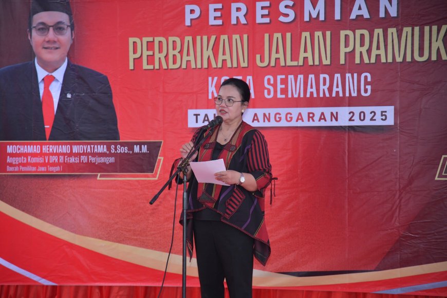 Agustina dan DPR RI Resmikan Jalan Pramuka, Infrastruktur Semarang Makin Kuat